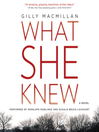 Cover image for What She Knew